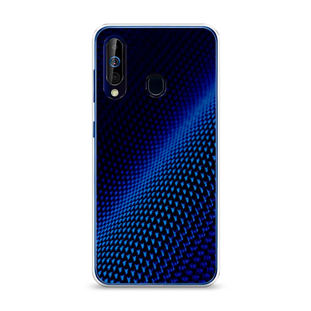 фото Силиконовый чехол "синий карбон" на samsung galaxy a60 awog