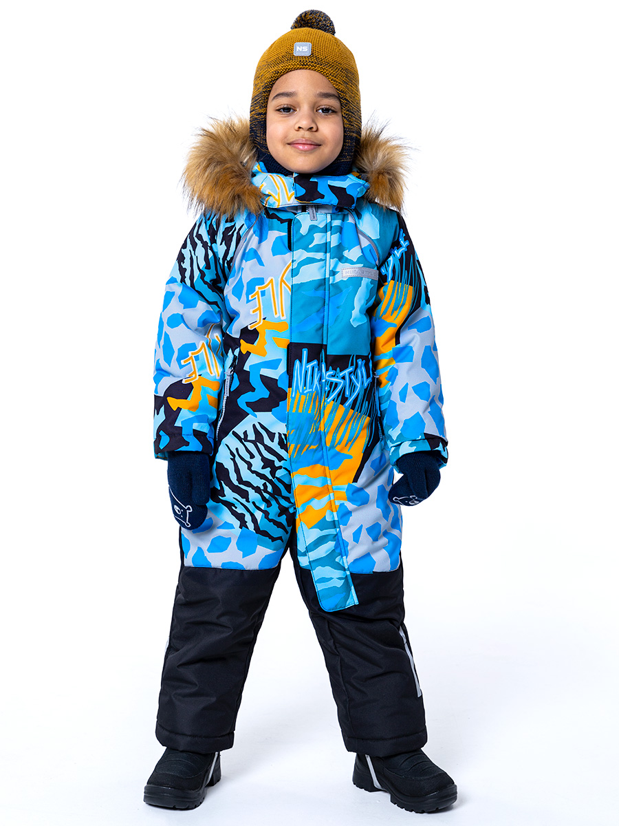 

Комбинезон детский NIKASTYLE 8з0123, горчичный/черный, 98, Желтый, 8з0123
