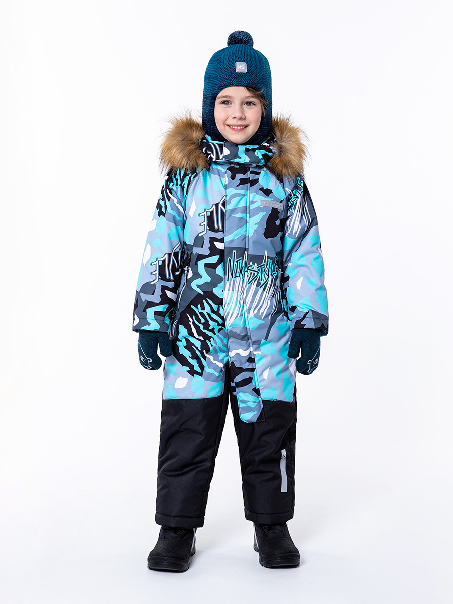 

Комбинезон детский NIKASTYLE 8з0123, графитовый/черный, 92, Серый, 8з0123