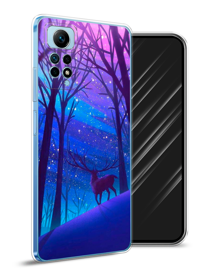 

Чехол Awog на Redmi Note 12 Pro 4G "Северный олень", Фиолетовый;голубой;синий, 319050-2