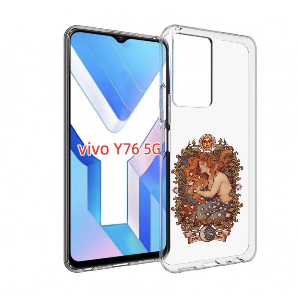 

Чехол MyPads звездная девушка абстракция для Vivo Y76 5G, Прозрачный, Tocco