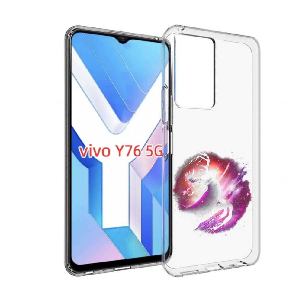 

Чехол MyPads звездный олень для Vivo Y76 5G, Прозрачный, Tocco