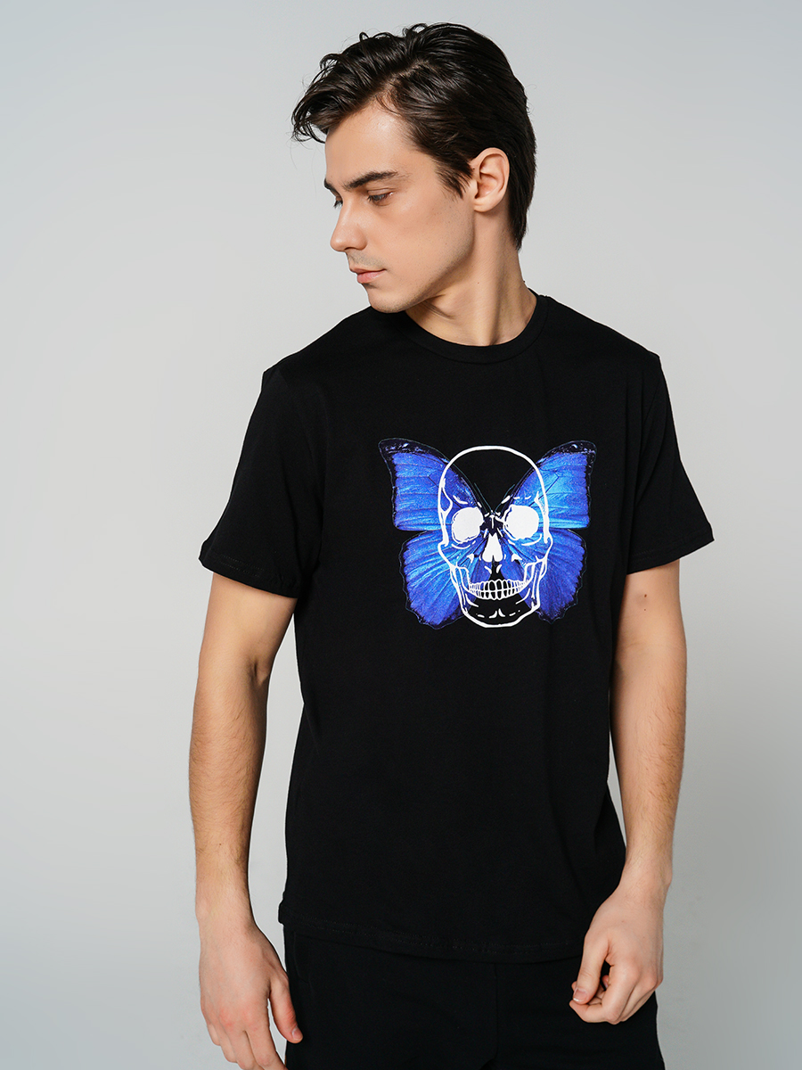 

Футболка мужская 77939 ТВОЕ черная 2XL, 77939