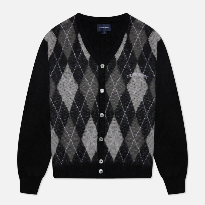 

Кардиган мужской thisisneverthat TN223KKNCK01-BLK черный S, TN223KKNCK01-BLK
