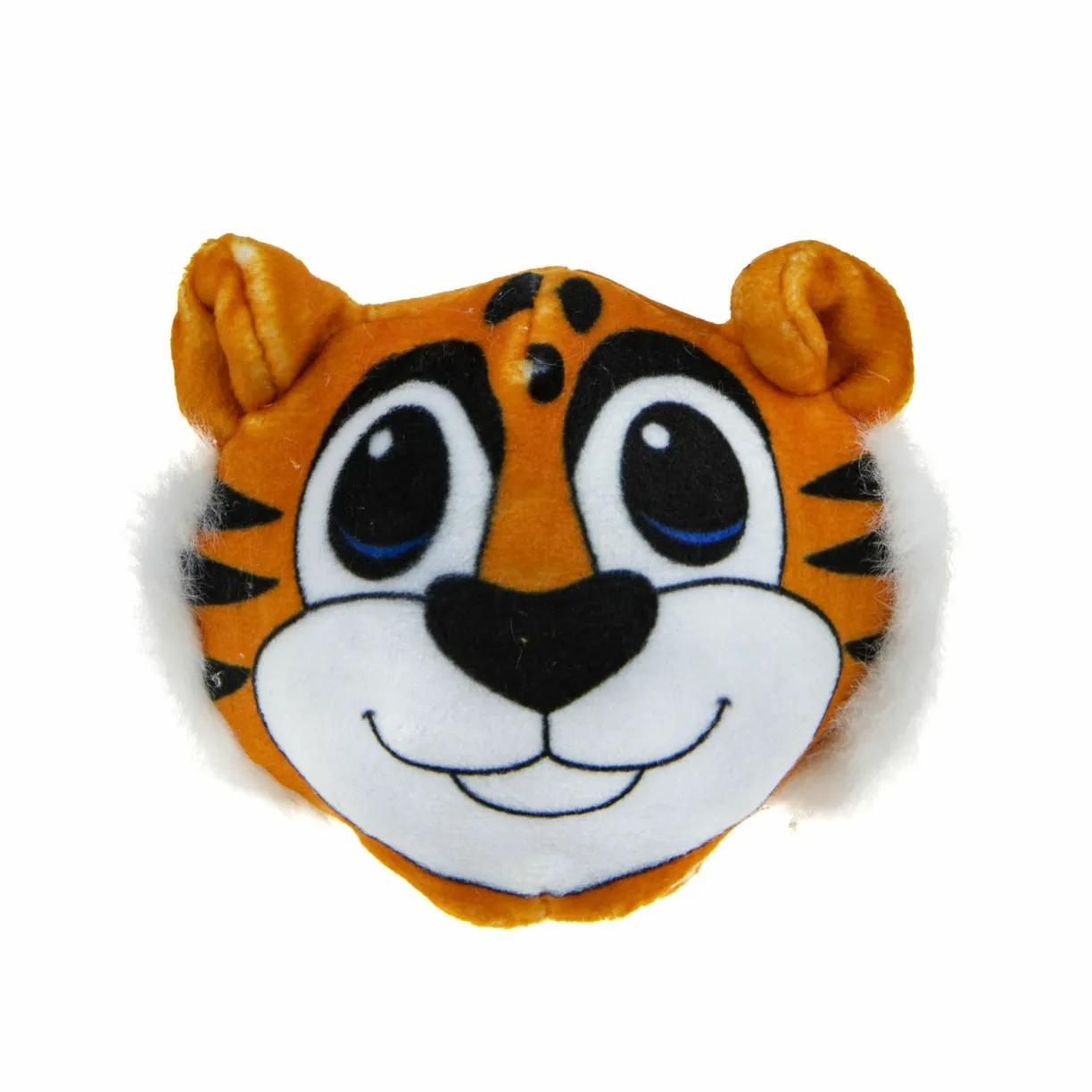 

Игрушка-антистресс 1toy Жмяка-плюш с шариками, тигр, 10 см, Оранжевый