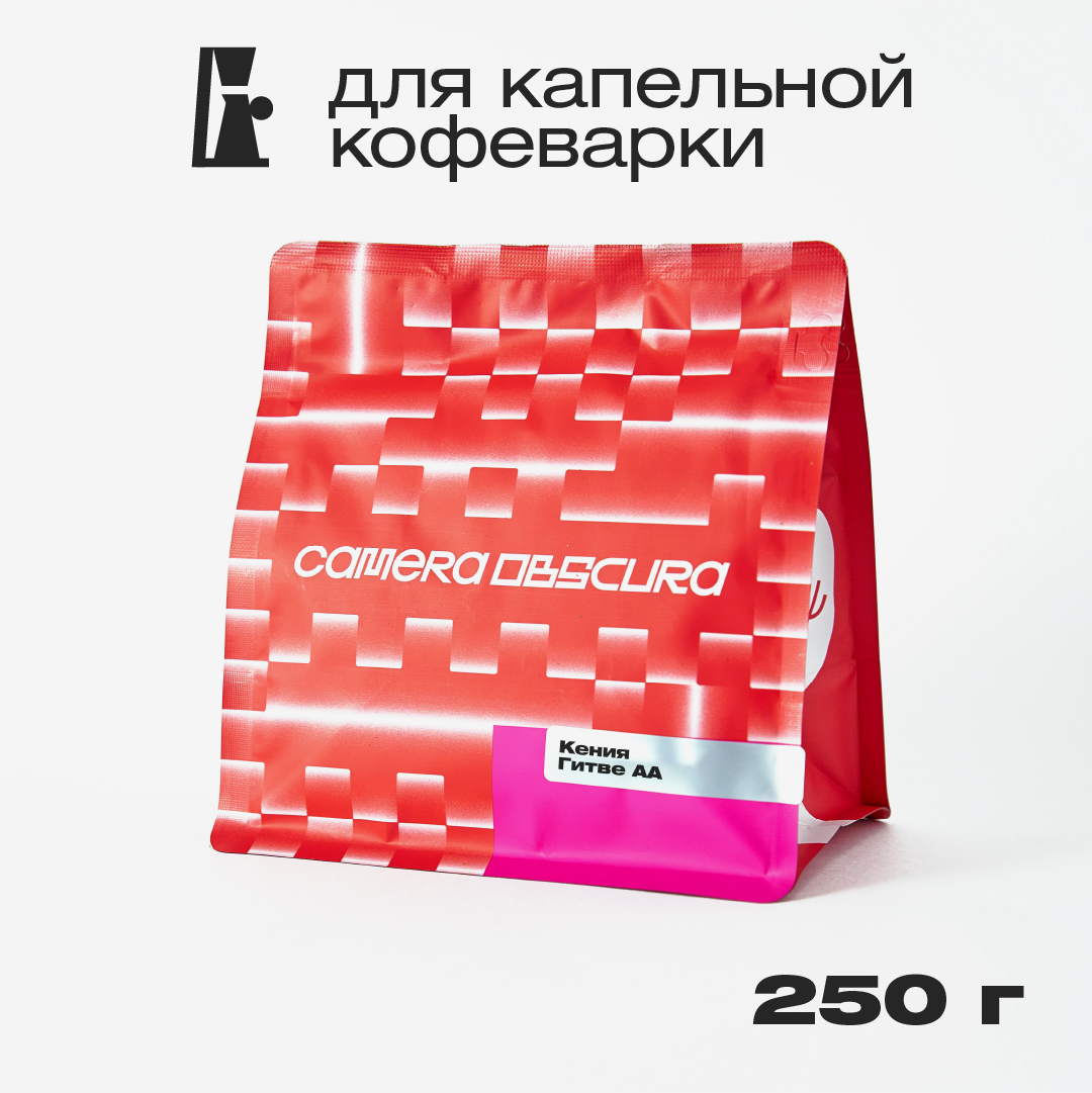Кофе молотый Camera Obscura Кения Гитве АА помол для капельной кофеварки 250 г 1006₽