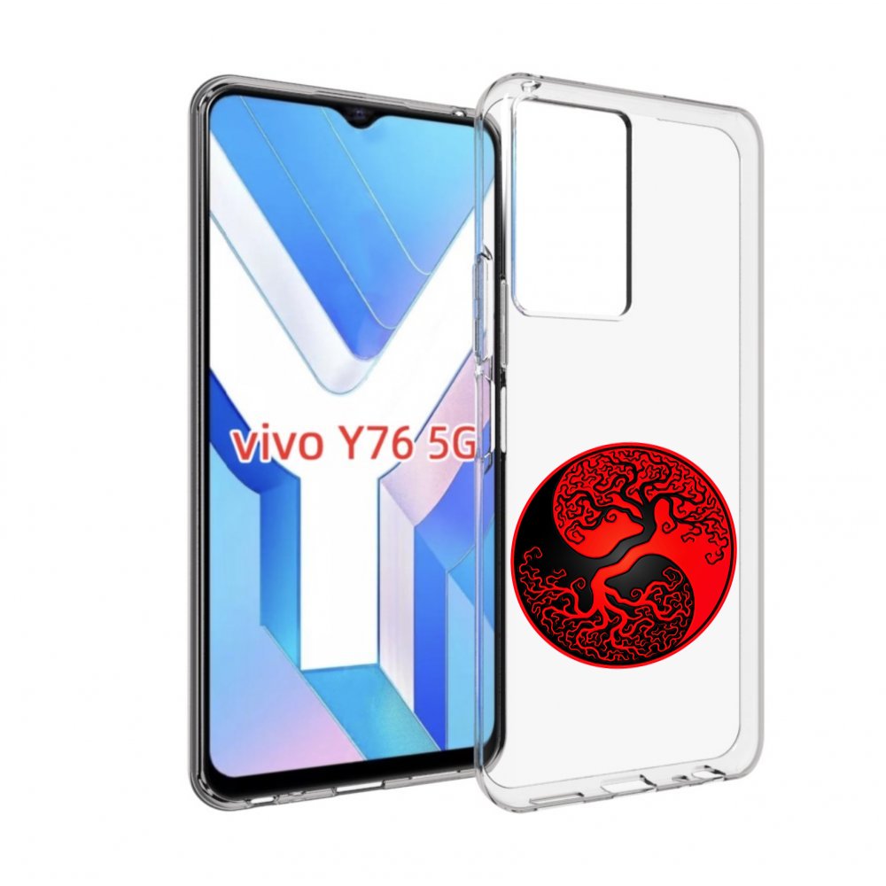 

Чехол MyPads инь янь дерево для Vivo Y76 5G, Прозрачный, Tocco