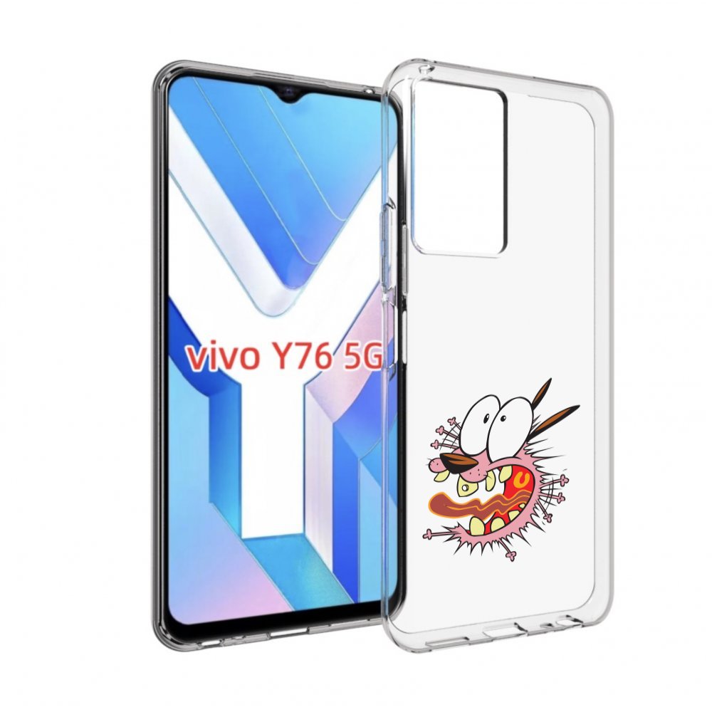 

Чехол MyPads испуганный бобик для Vivo Y76 5G, Прозрачный, Tocco