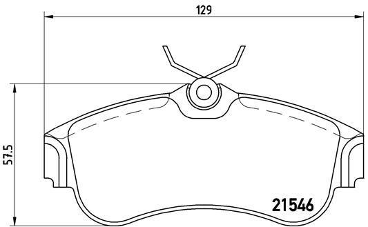

Тормозные колодки brembo дисковые P56022