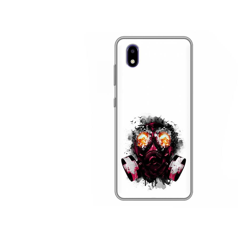 

Чехол MyPads Tocco для ZTE Blade A3 2020 красный противогаз (PT226941.466.412), Прозрачный, Tocco