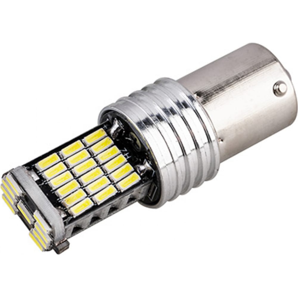 

SKYWAY Автолампа диод S25 (P21W) 12V 45 SMD диодов BA15s 1-конт Белая S08201542