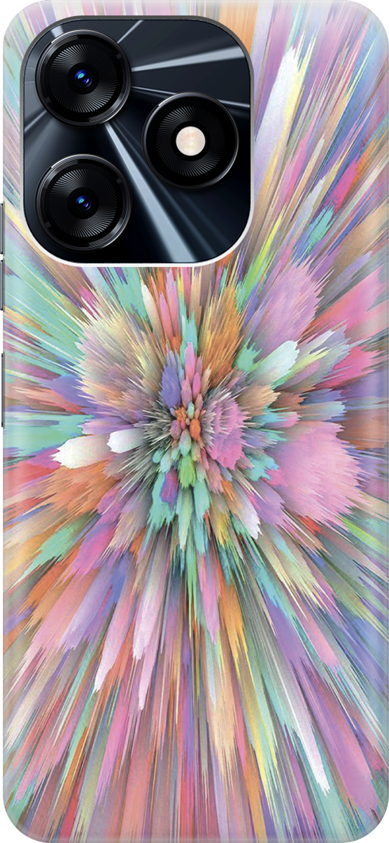 

Силиконовый чехол на Tecno Spark 10 с принтом "Красочный взрыв", Голубой;розовый, 159538