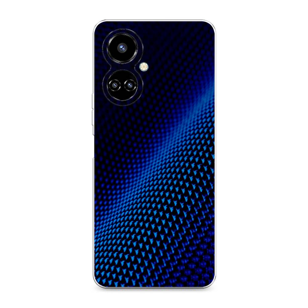 фото Силиконовый чехол "синий карбон" на tecno camon 19 pro 4g awog