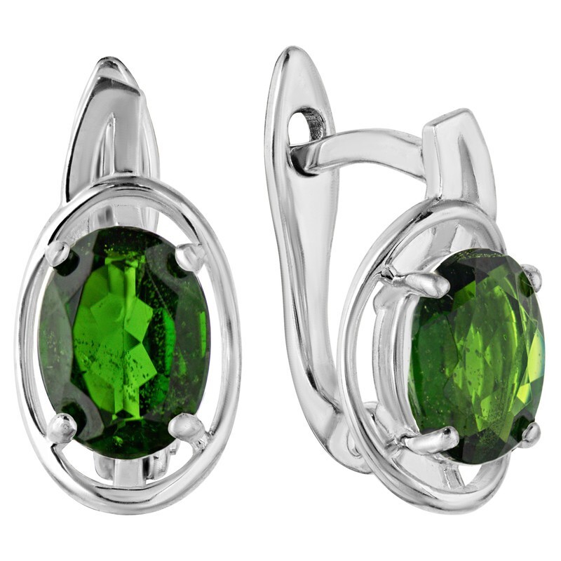 

Серьги из серебра с диопсидом LAZURIT-ONLINE 8198PD, 8198PD