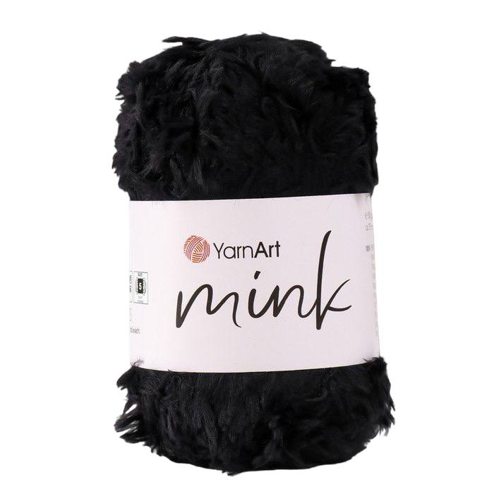 

Пряжа YarnArt Mink 100% полиамид 75 м, 1 шт, 50 г, 346 черный, "Mink" 100% полиамид 75 м, 1 шт, 50 г, 346 черный