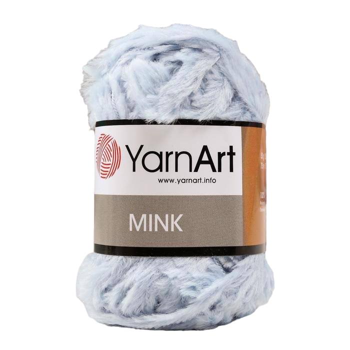 

Пряжа YarnArt Mink 100% полиамид 75 м, 1 шт, 50 г, 351 голубой, "Mink" 100% полиамид 75 м, 1 шт, 50 г, 351 голубой