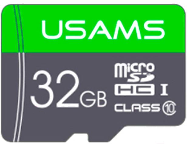 

Карта памяти USAMS Micro SDHC 32Гб MicroSDHC 32Gb Class 10 (ZB94TF01), MicroSDHC 32Gb Class 10