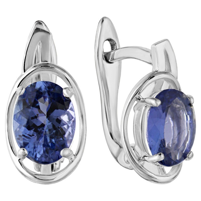 

Серьги из серебра с танзанитом LAZURIT-ONLINE 8199AG, 8199AG