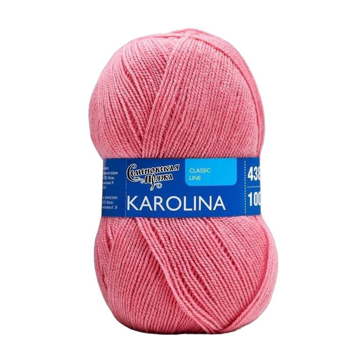 

Пряжа Семеновская пряжа Каролина 100% акрил, 438 м, 100 г, №64 клевер, 1 шт, Розовый, Каролина 100% акрил, 438 м, 100 г, №64 клевер, 1 шт
