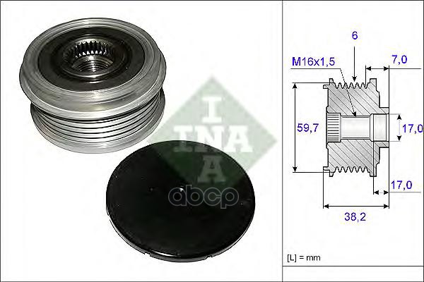 

Обгонный шкив генератора Ina 535006410
