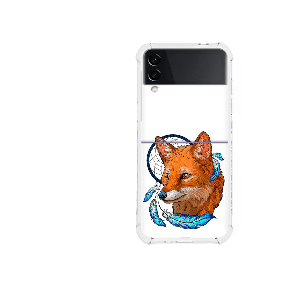

Чехол MyPads Tocco для Samsung Galaxy Z Flip 3 лиса и ловец снов (PT226934.584.438), Прозрачный, Tocco