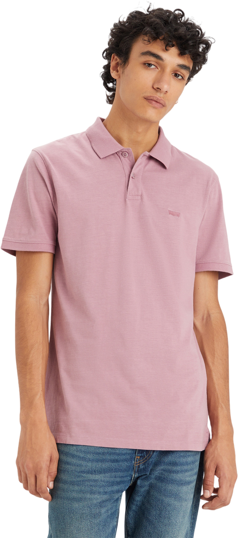 

Футболка мужская LEVIS Men Slim Housemark Polo Shirt розовая S, Розовый, Men Slim Housemark Polo Shirt