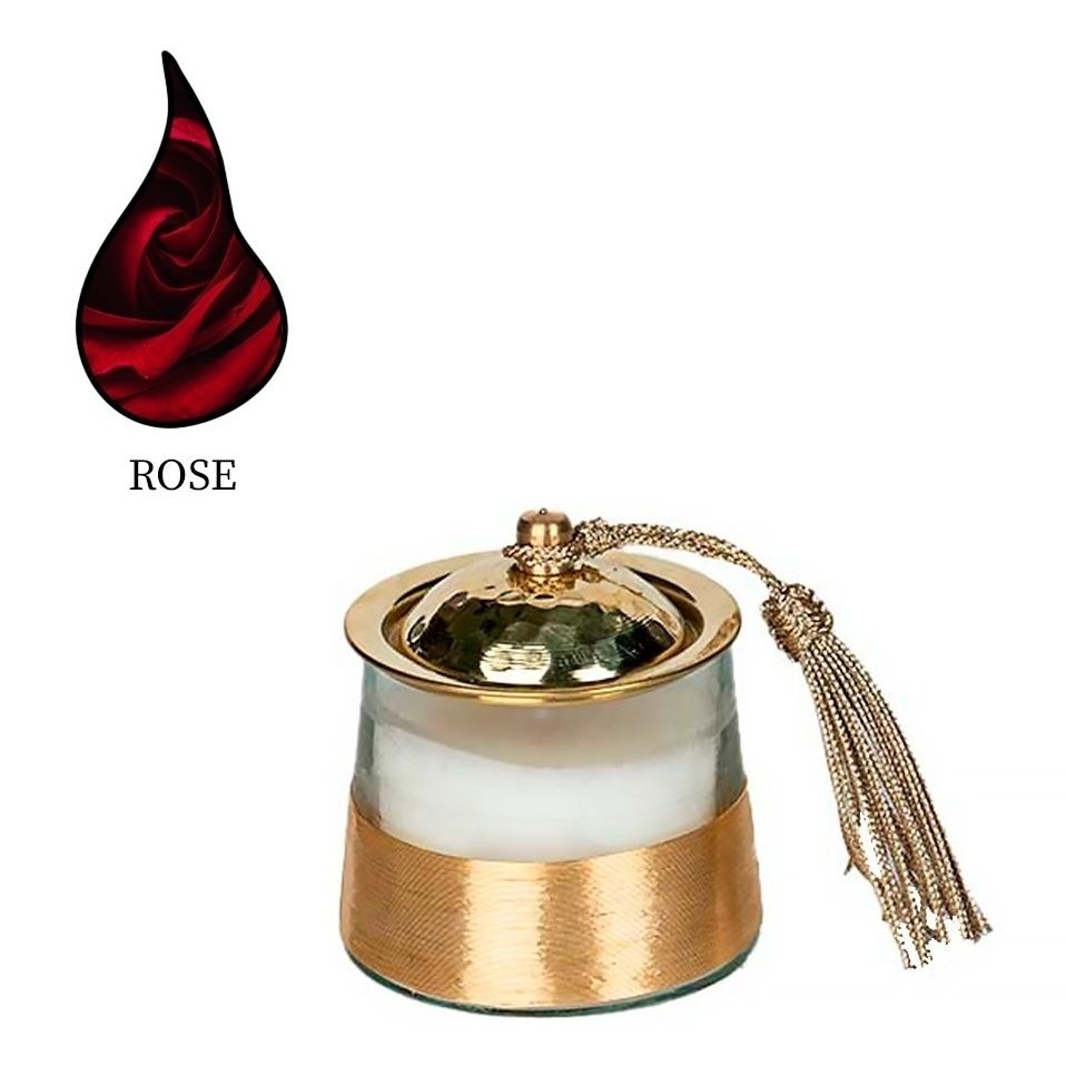 

Свеча ароматическая в стакане Nour Bougie Conika rose 156 г