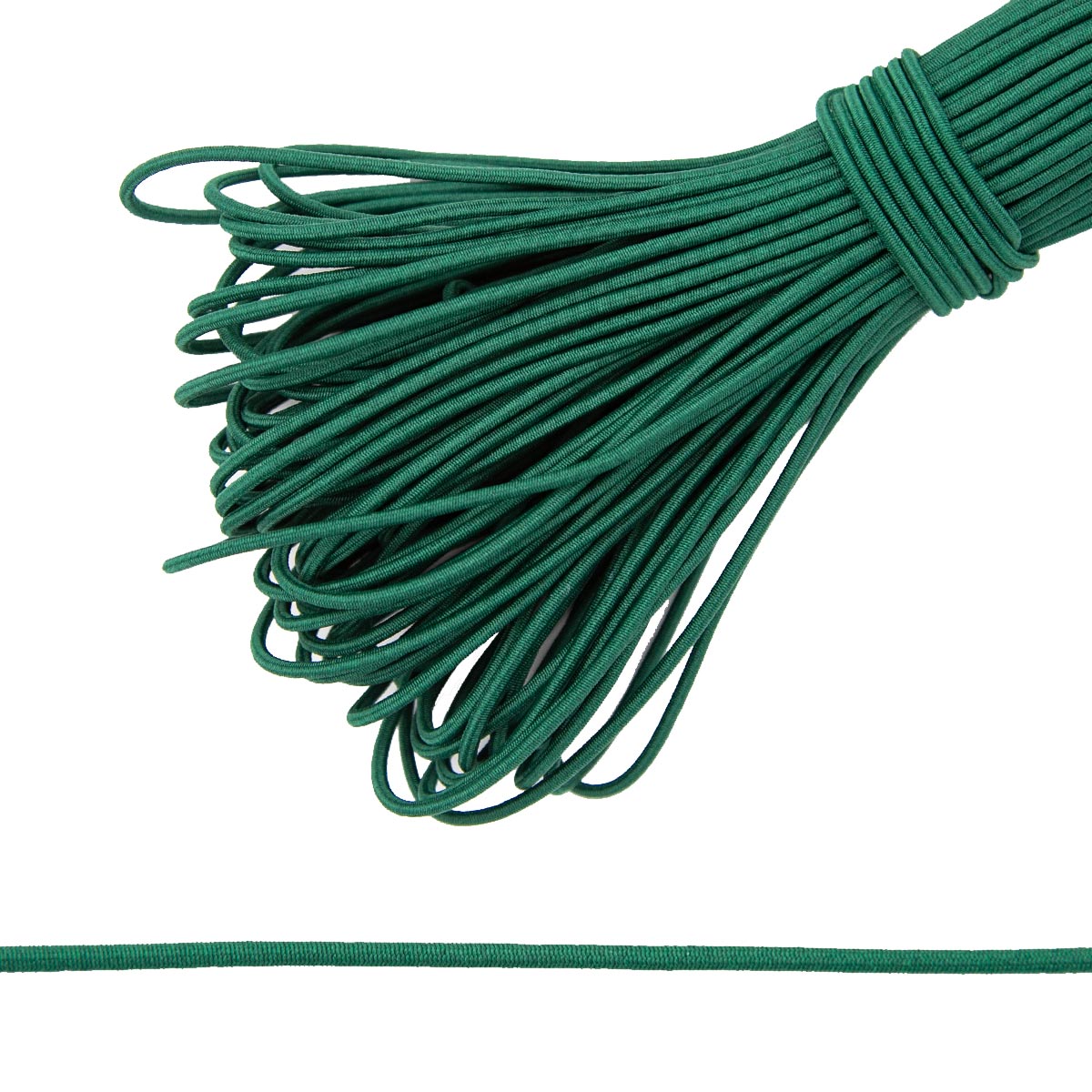 Шнур эластичный Нудольская фабрика С838, 2мм *30м (т.зелёный)