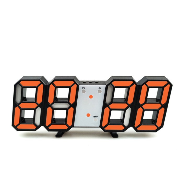 

Часы настольные электронные "Цифры", красная индикация, 9.5 x 23 см, от USB, Электронные