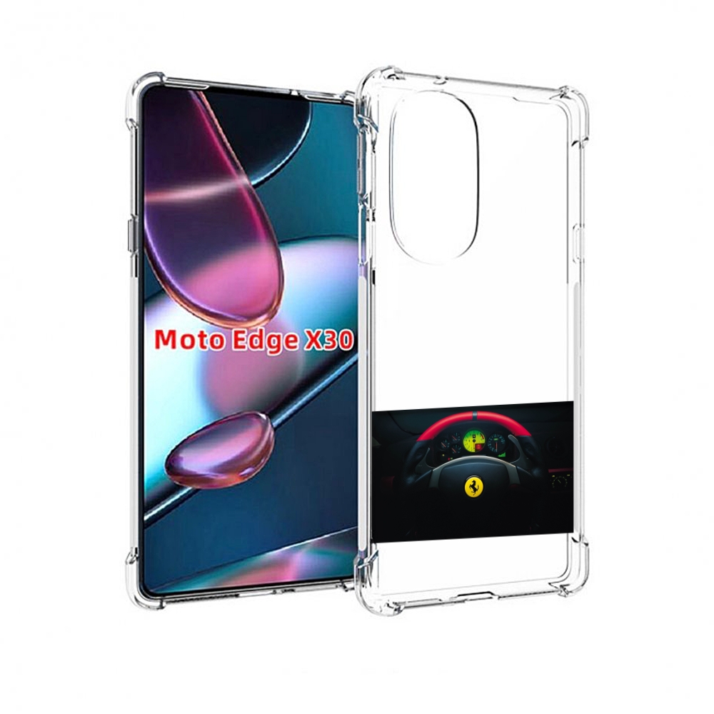 

Чехол MyPads феррари ferrari 2 для Motorola Moto Edge X30, Прозрачный, Tocco