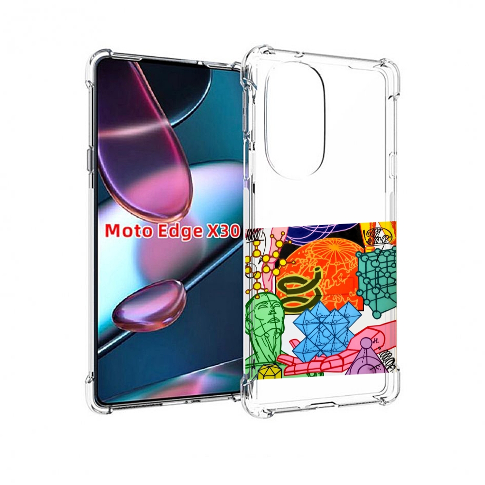 

Чехол MyPads физика-химия для Motorola Moto Edge X30, Прозрачный, Tocco