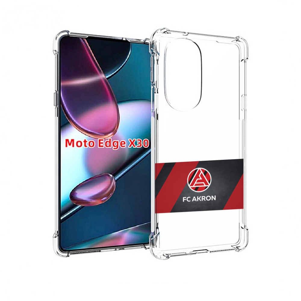 

Чехол MyPads фк акрон тольятти мужской для Motorola Moto Edge X30, Прозрачный, Tocco