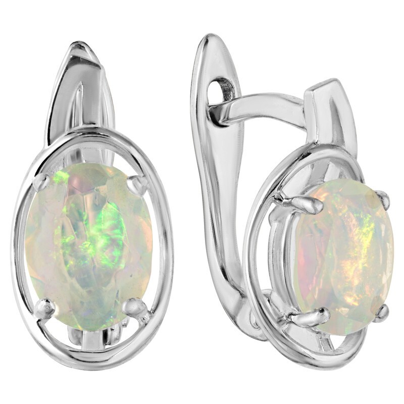 

Серьги из серебра с опалом LAZURIT-ONLINE 8200NP, 8200NP