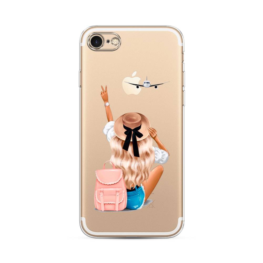 

Чехол Awog на Apple iPhone 8 / Айфон 8 "Автостопом самолетом", Разноцветный, 10850-7