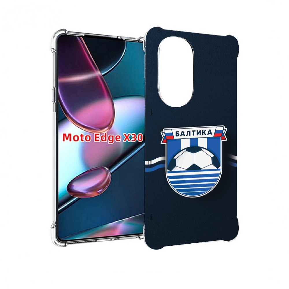 

Чехол MyPads фк балтика калининград мужской для Motorola Moto Edge X30, Прозрачный, Tocco