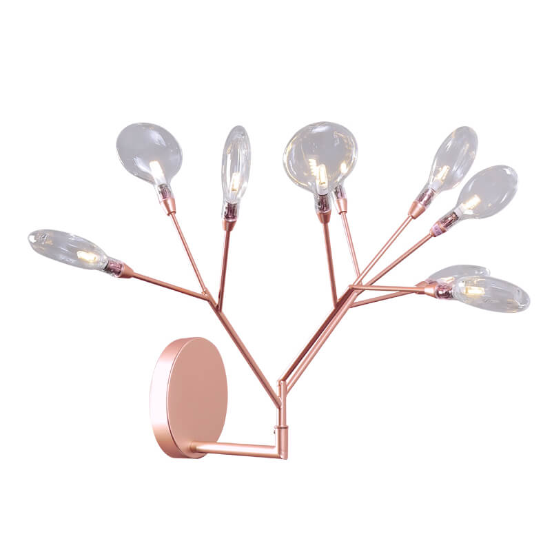 фото Настенный светильник crystal lux evita ap9 copper/transparent evita