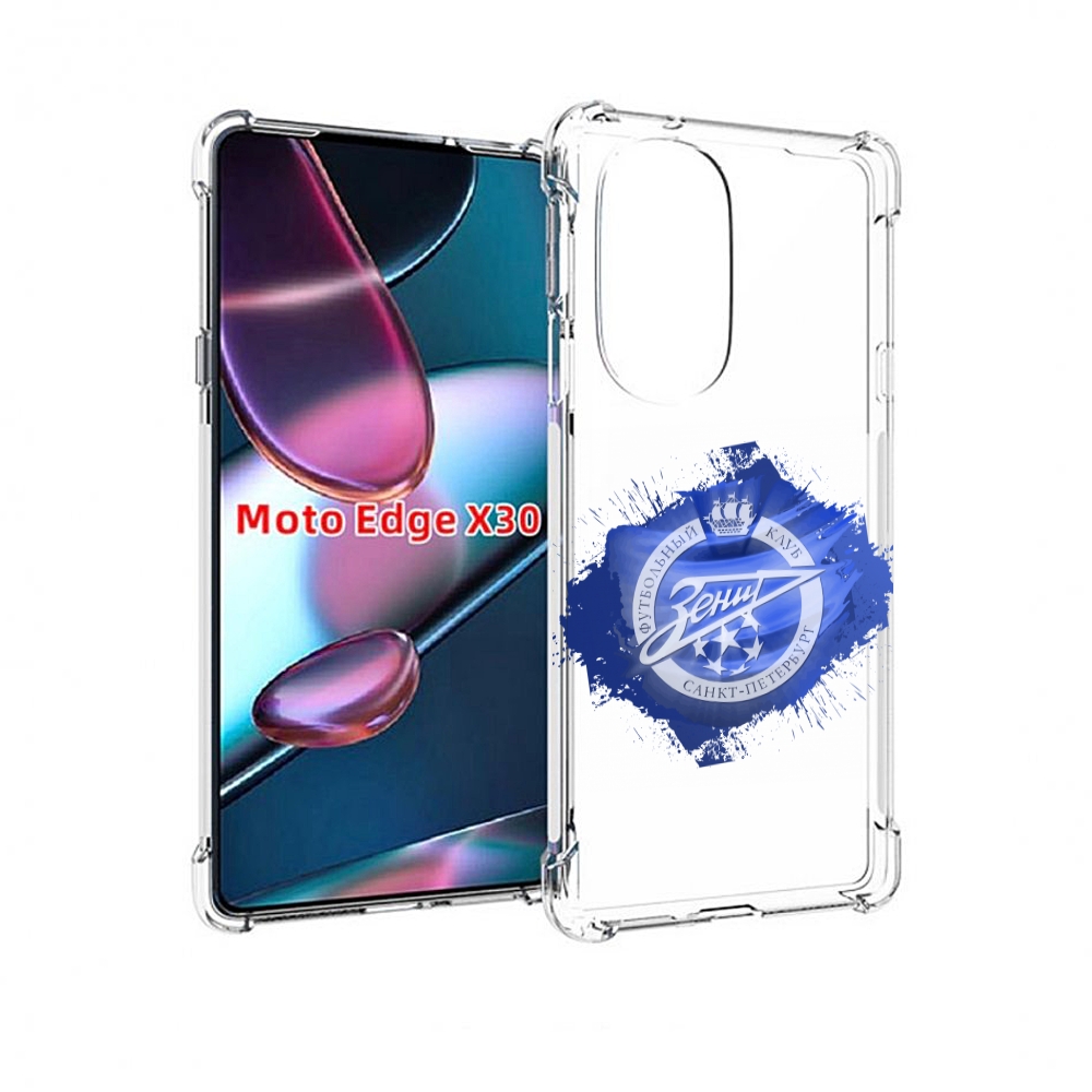 

Чехол MyPads фк зенит 1 мужской для Motorola Moto Edge X30, Прозрачный, Tocco