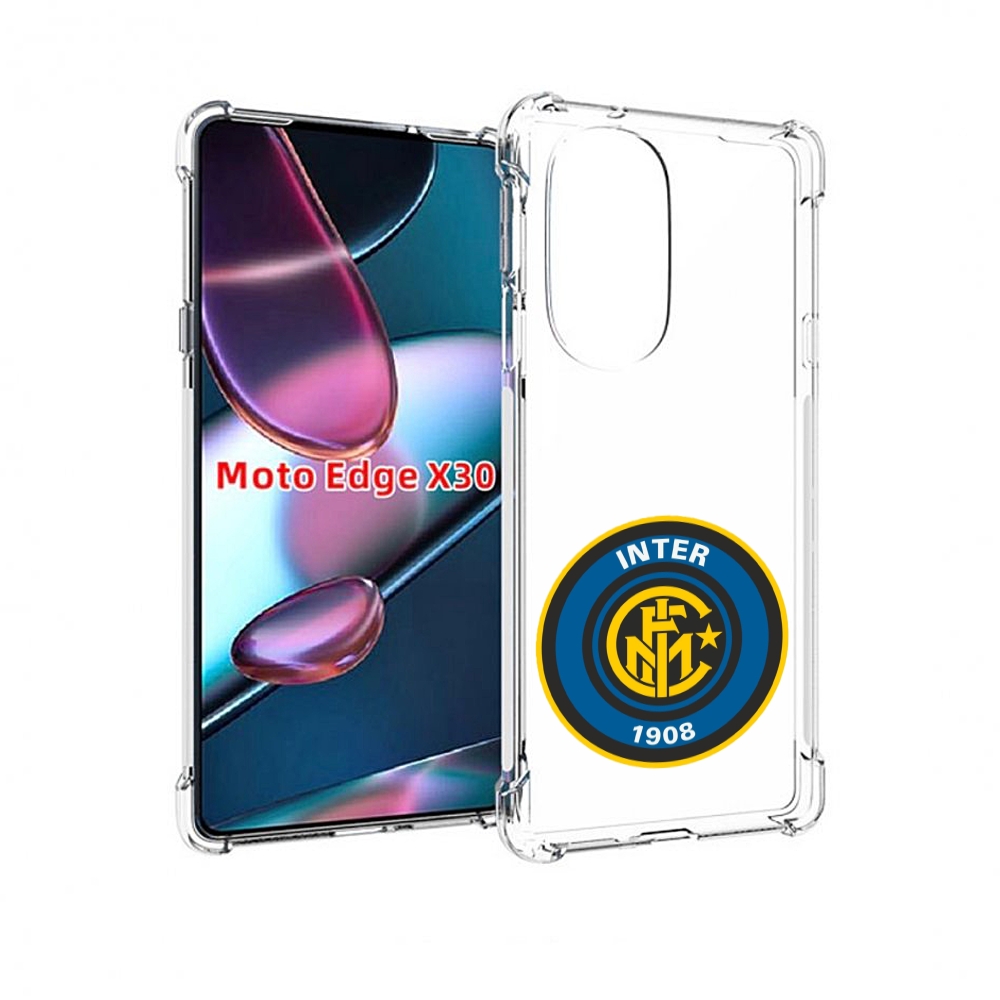

Чехол MyPads фк интер мужской для Motorola Moto Edge X30, Прозрачный, Tocco
