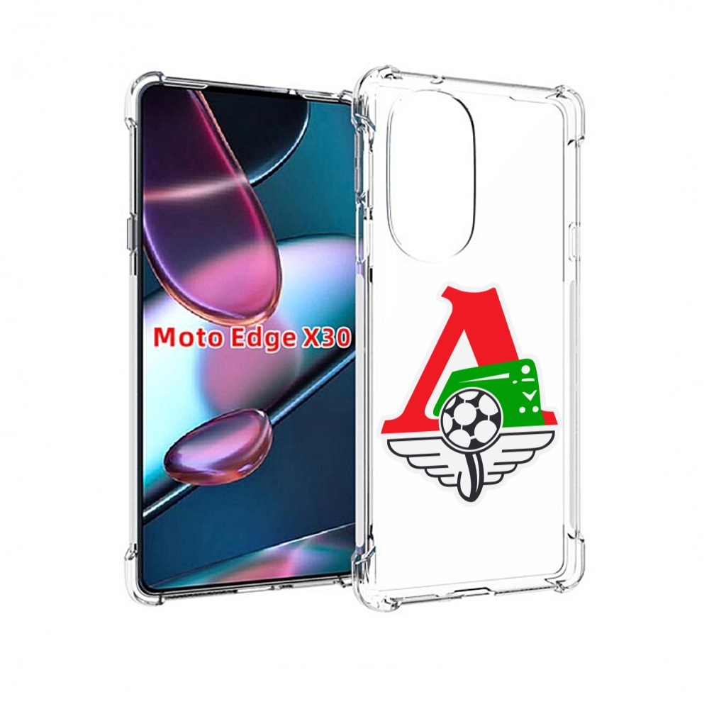 

Чехол MyPads фк локомотив москва мужской для Motorola Moto Edge X30, Прозрачный, Tocco