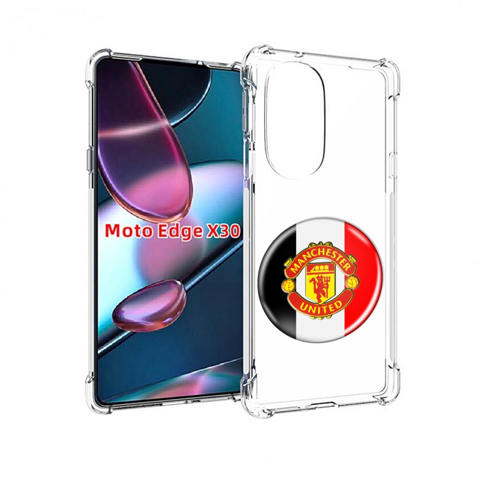 

Чехол MyPads фк манчестер юнаитед мужской для Motorola Moto Edge X30, Прозрачный, Tocco