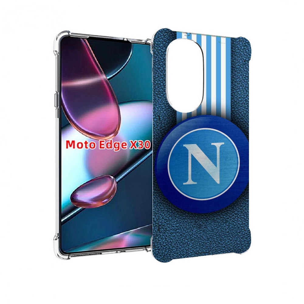 

Чехол MyPads фк наполи мужской для Motorola Moto Edge X30, Прозрачный, Tocco