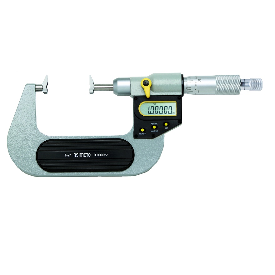 Микрометр ASIMETO 126-54-0 с изм. губками цифровой IP65 0,001 мм 75-100 мм
