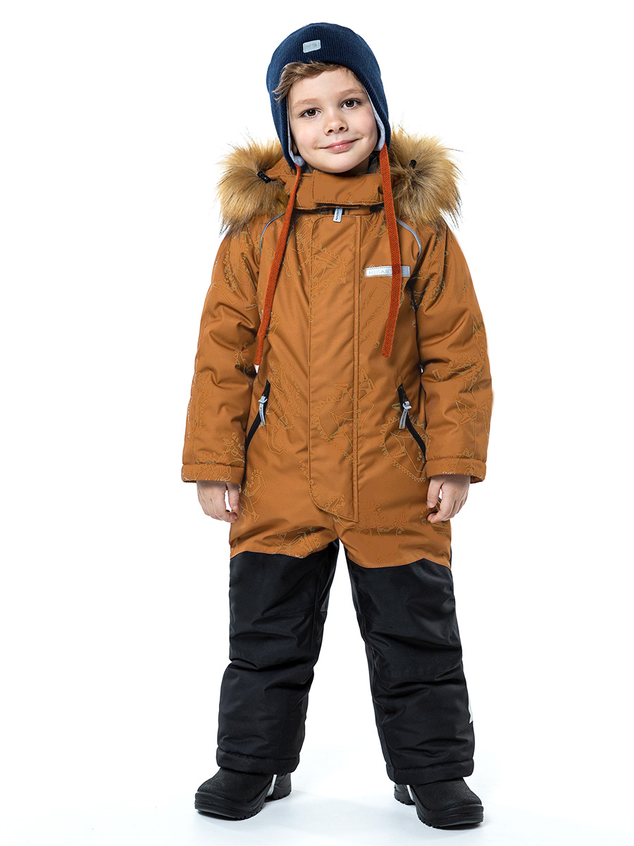 

Комбинезон детский NIKASTYLE 8з0523, кэмел/черный, 122, Коричневый, 8з0523