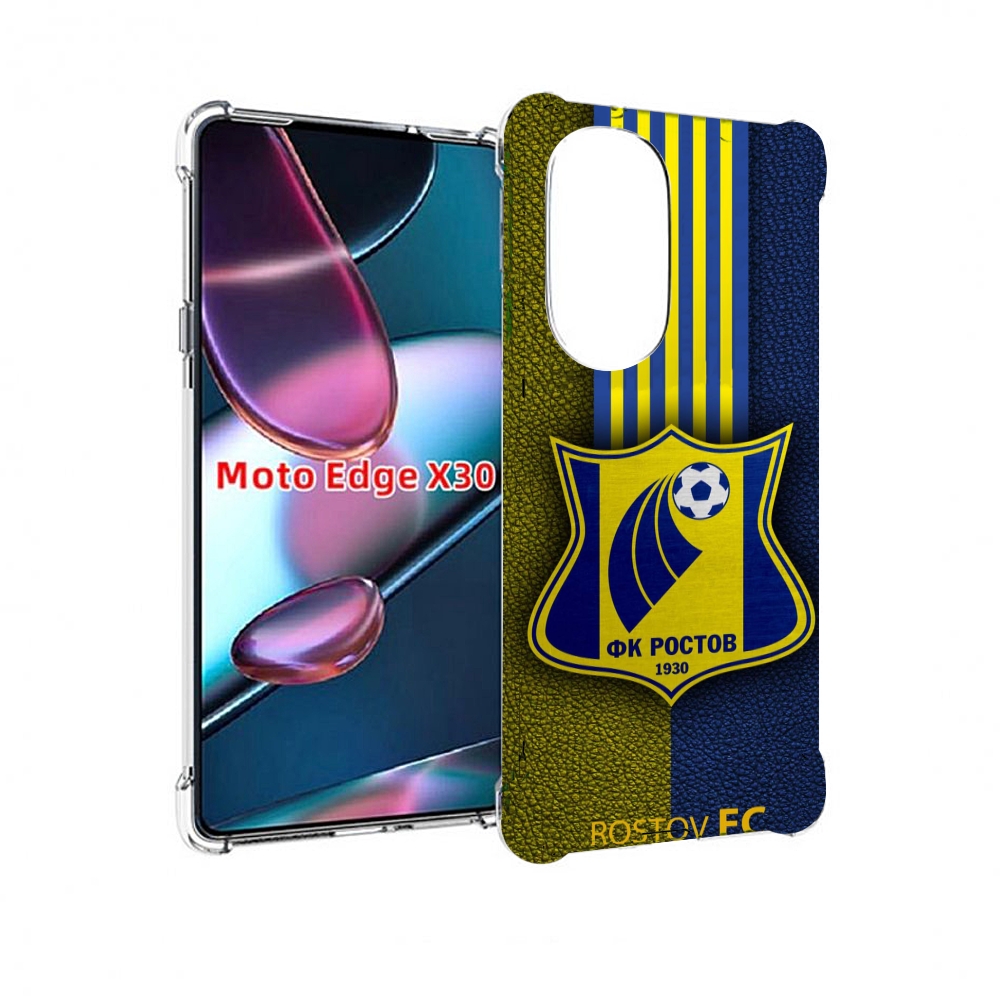 

Чехол MyPads фк ростов мужской для Motorola Moto Edge X30, Прозрачный, Tocco