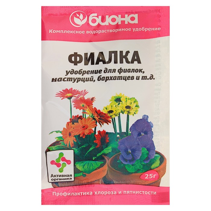 

Удобрение комплексное "Биона" Фиалка, 25 г