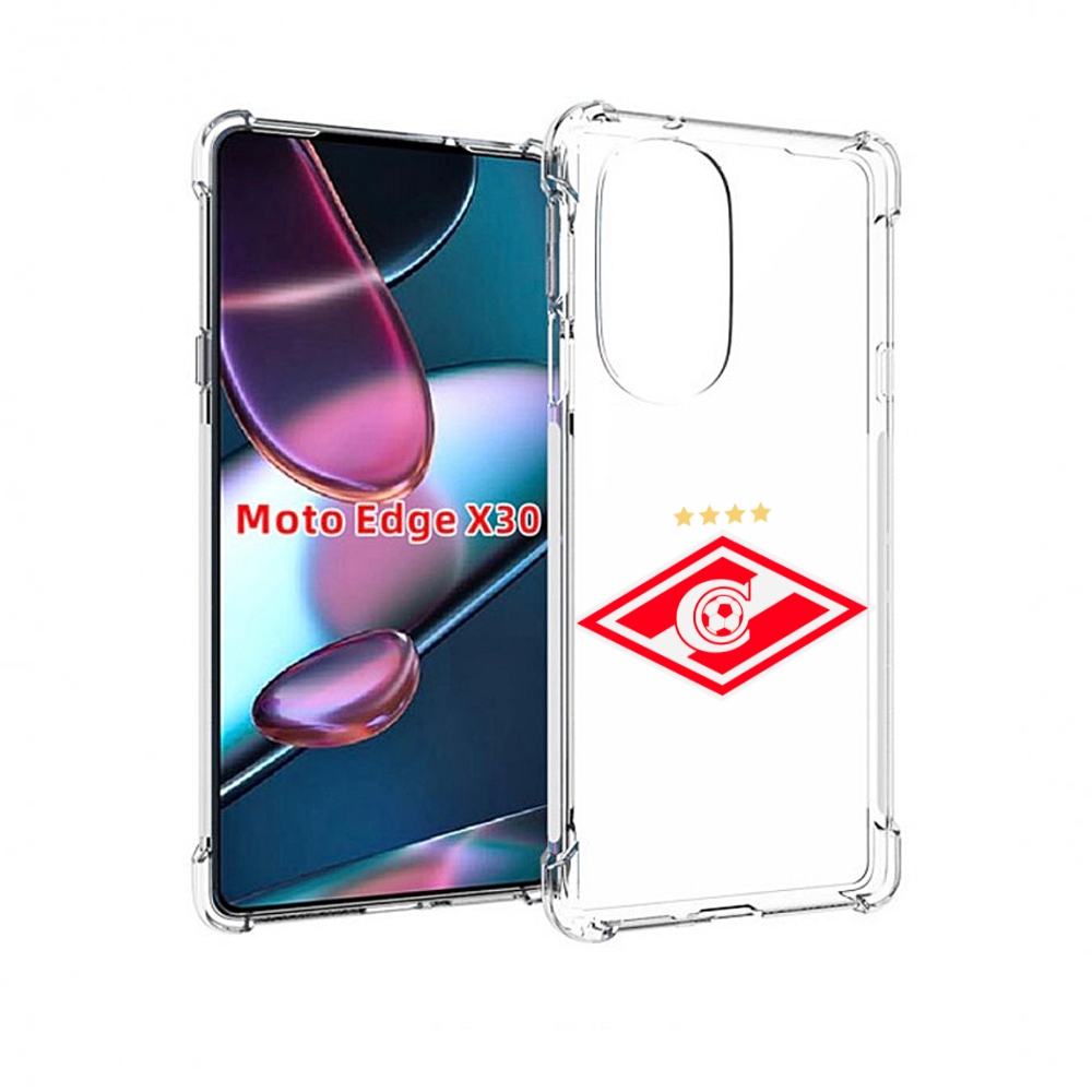 

Чехол MyPads фк спартак 1 для Motorola Moto Edge X30, Прозрачный, Tocco