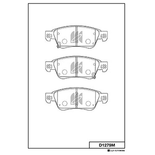 фото Комплект передних тормозных колодок mk kashiyama d1279m для infiniti ex, fx, g