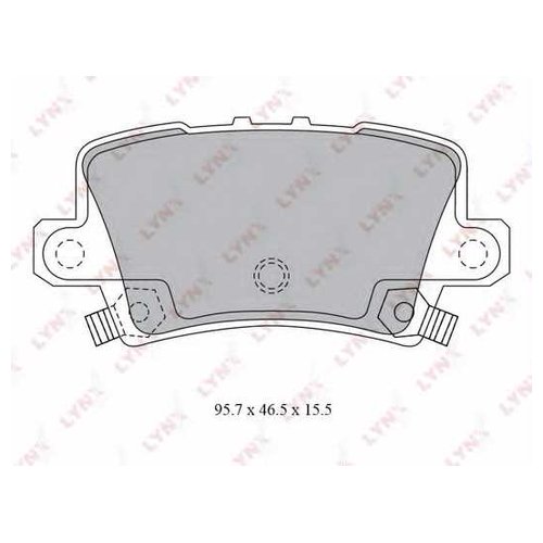 

Комплект задних тормозных колодок Lynx BD3432 для Honda Civic IX,VIII