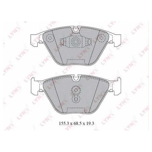 

Комплект передних тормозных колодок Lynx BD1423 для BMW 3 серия E90,E91,E92,E93, X1 E84