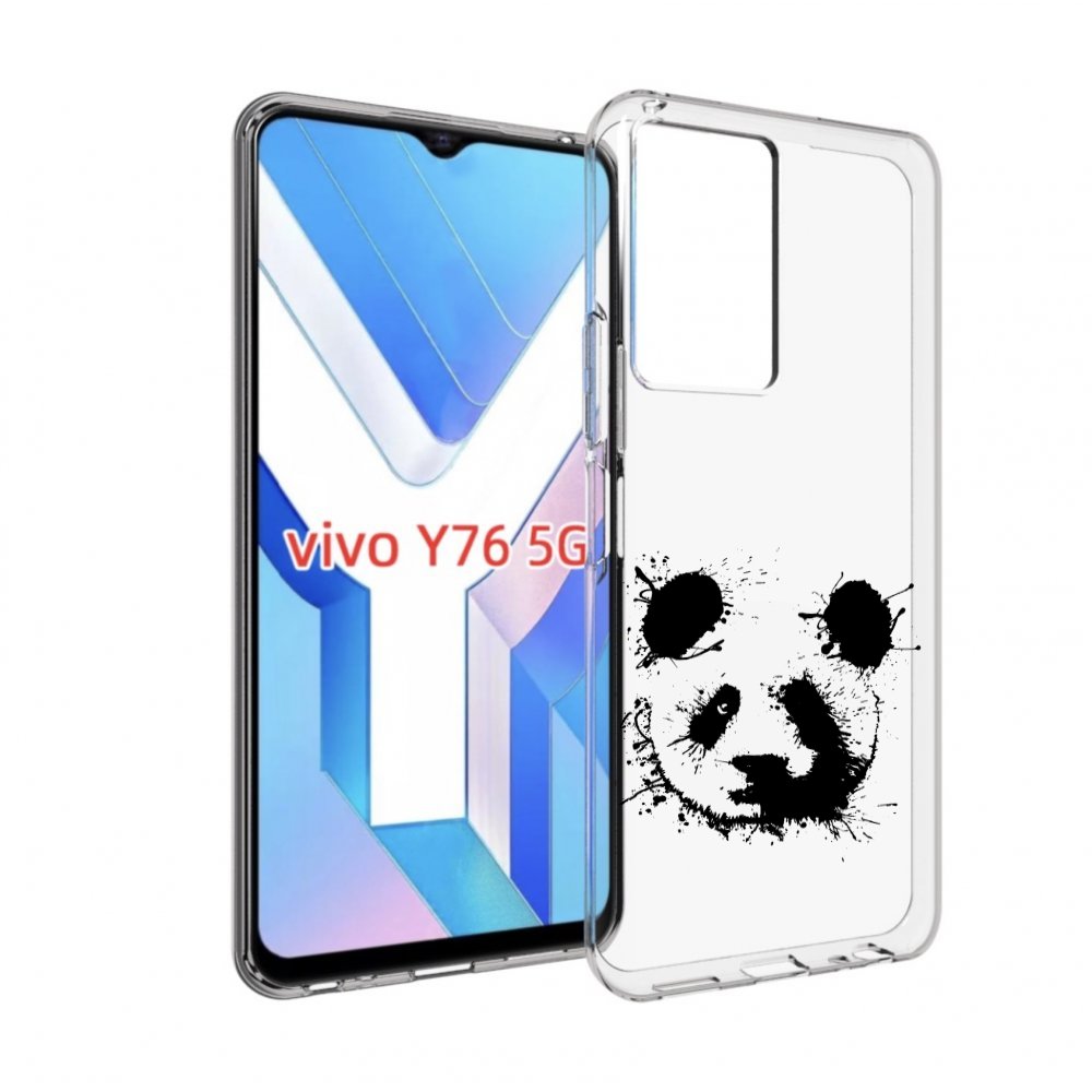 

Чехол MyPads клякса-панда для Vivo Y76 5G, Прозрачный, Tocco